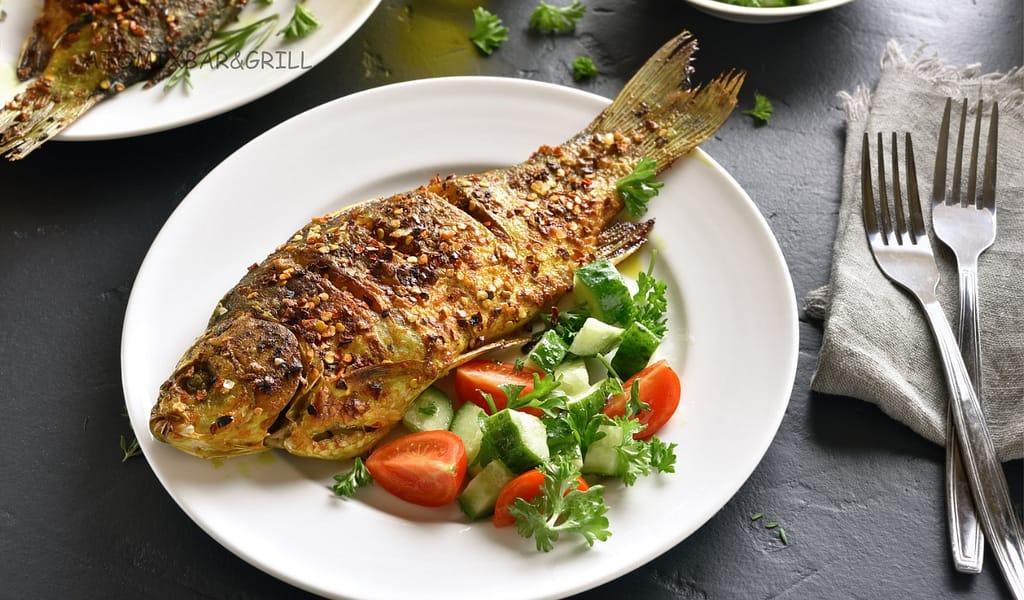 A whole fish fry and its recipe