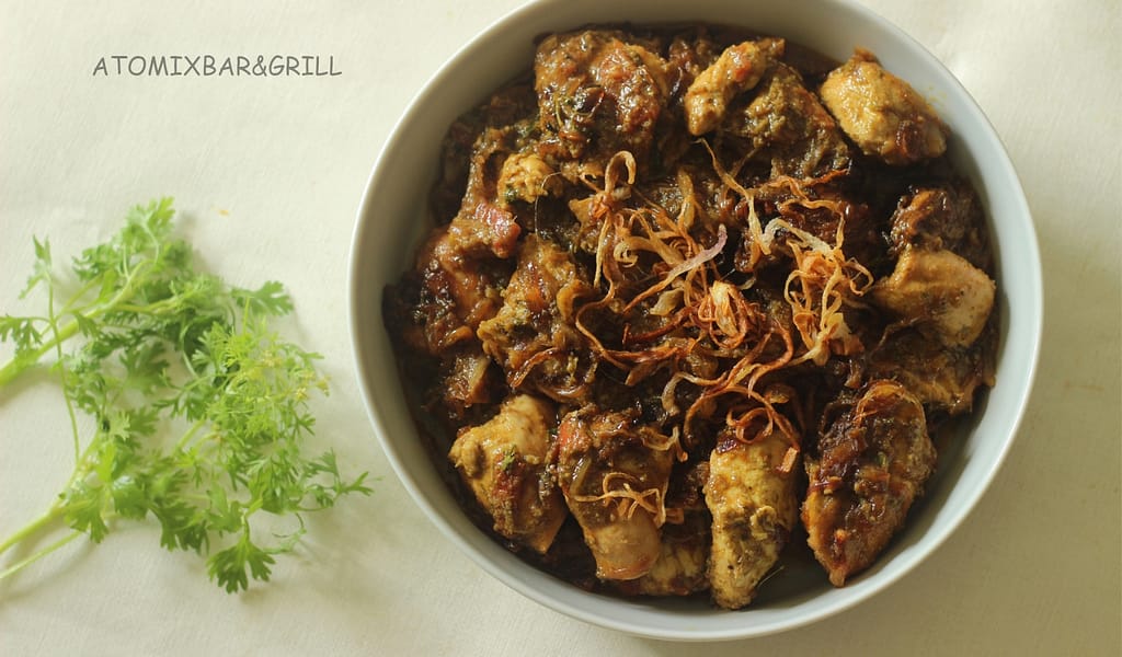 Chicken ghee roast and its recipe