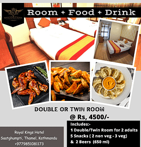 Double or Twin Room for 2 Adults (NPR 4500-)